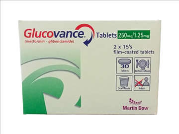 Picture of Glucovance 250mg/1.25mg Tab 15x2s
